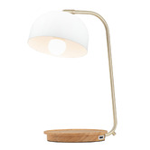 Liteworks 45cm Spessore Rubberwood USB Table Lamp