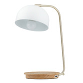 Liteworks 45cm Spessore Rubberwood USB Table Lamp