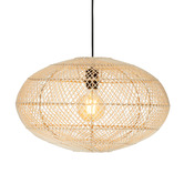 Liteworks Zivon Steel &amp; Rattan Pendant Light
