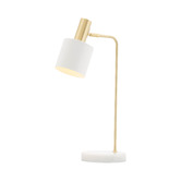 Liteworks Addison Brushed Brass &amp; Marble Table Lamp
