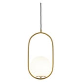 Liteworks Novato Iron &amp; Opal Glass Pendant Light