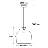 Liteworks Lewis Rattan Pendant Light