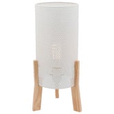 Liteworks Houlton Iron &amp; Pine Wood Table Lamp