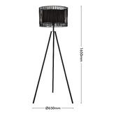 Liteworks Speranze Rattan Floor Lamp