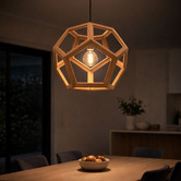 Liteworks Darien Natural Ash Wood Pendant Light