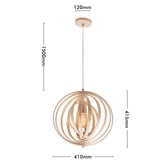 Liteworks Monroe Natural Pendant Light