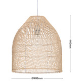 Liteworks Lewis Rattan Pendant Light