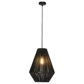 Liteworks Dayton Steel &amp; Rattan Pendant Light