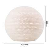 Liteworks Callais White Porcelain Table Lamp