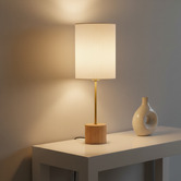 Liteworks Delizia Rubberwood Table Lamp