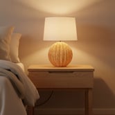 Liteworks Stiloso Steel &amp; Linen Table Lamp