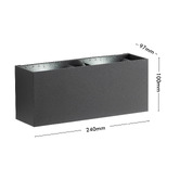 Liteworks Evora LED Up/Down Double Wall Light