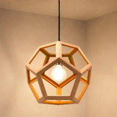 Liteworks Darien Natural Ash Wood Pendant Light
