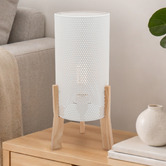 Liteworks Houlton Iron &amp; Pine Wood Table Lamp