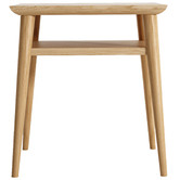 SLH House Natural Vintage European Oak Bedside Table