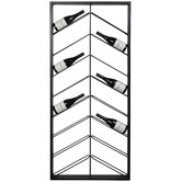 SLH House Grey Franko Chevron Wine Rack