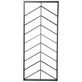 SLH House Grey Franko Chevron Wine Rack