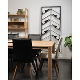 SLH House Grey Franko Chevron Wine Rack