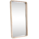 SLH House Natural Cooper Rectangular Wooden Wall Mirror