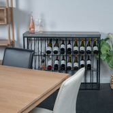 SLH House Grey Pavel Iron Wine Rack