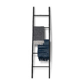 SLH House Black Bamboo Ladder Shelf