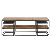 SLH House 3 Piece Sublime Wooden TV Unit &amp; Side Tables Set