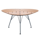 SLH House Leaf Metal &amp; Bamboo Outdoor Dining Table
