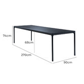 SLH House Four Metal Outdoor Dining Table