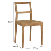 SLH House Jasmine Teak Wood Dining Chairs