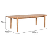 SLH House Celeste Teak Wood Dining Table