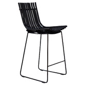 SLH House 65cm Clark Rattan Counter Stool