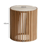 SLH House Bruce Teak Wood Side Table