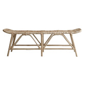 SLH House Cameron Rattan Ottoman Bench
