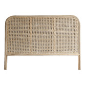 SLH House Cameron Rattan &amp; Teak Wood Bedhead
