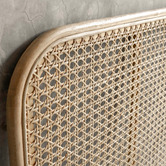 SLH House Cameron Rattan &amp; Teak Wood Bedhead