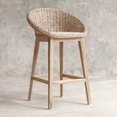 SLH House 66cm Rogers Teak Wood Counter Stool