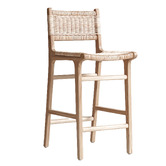 SLH House 66cm Terence Teak Wood Counter Stool