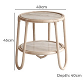 SLH House Lorraine Rattan Side Table