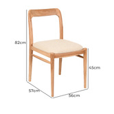 SLH House Ren Teak Wood Dining Chairs
