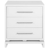Rexington Home White Pearl Bedside Table
