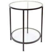 Rexington Home Charlotte Round Glass-Top Side Table