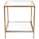 Rexington Home Charlotte Glass-Top Side Table