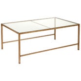 Rexington Home 3 Piece Charlotte Rectangular Glass-Top Nesting Table Set
