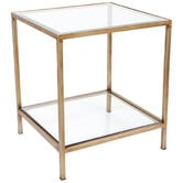 Rexington Home Charlotte Glass-Top Side Table
