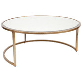 Rexington Home 2 Piece Stella Mirror-Top Nesting Coffee Table Set