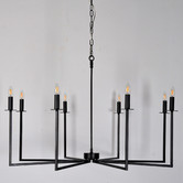 Rexington Home Koven 8 Light Iron Chandelier