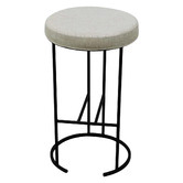 Rexington Home 65cm Westley Linen-Blend Kitchen Stool