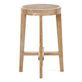 Rexington Home 66cm Nathaniel Rattan Kitchen Stool