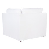 Rexington Home White Cayman Linen-Blend Slipcover Corner Chair