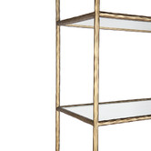 Rexington Home Zayden Metal &amp; Glass Shelving Unit